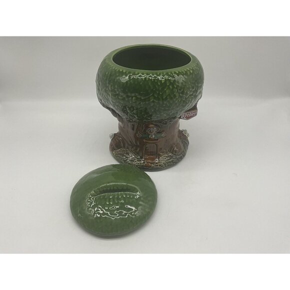 Keebler Vintage 1980's Elf Treehouse Cookie Snack Treat Jar Kitchen Collectible - Picture 10 of 16